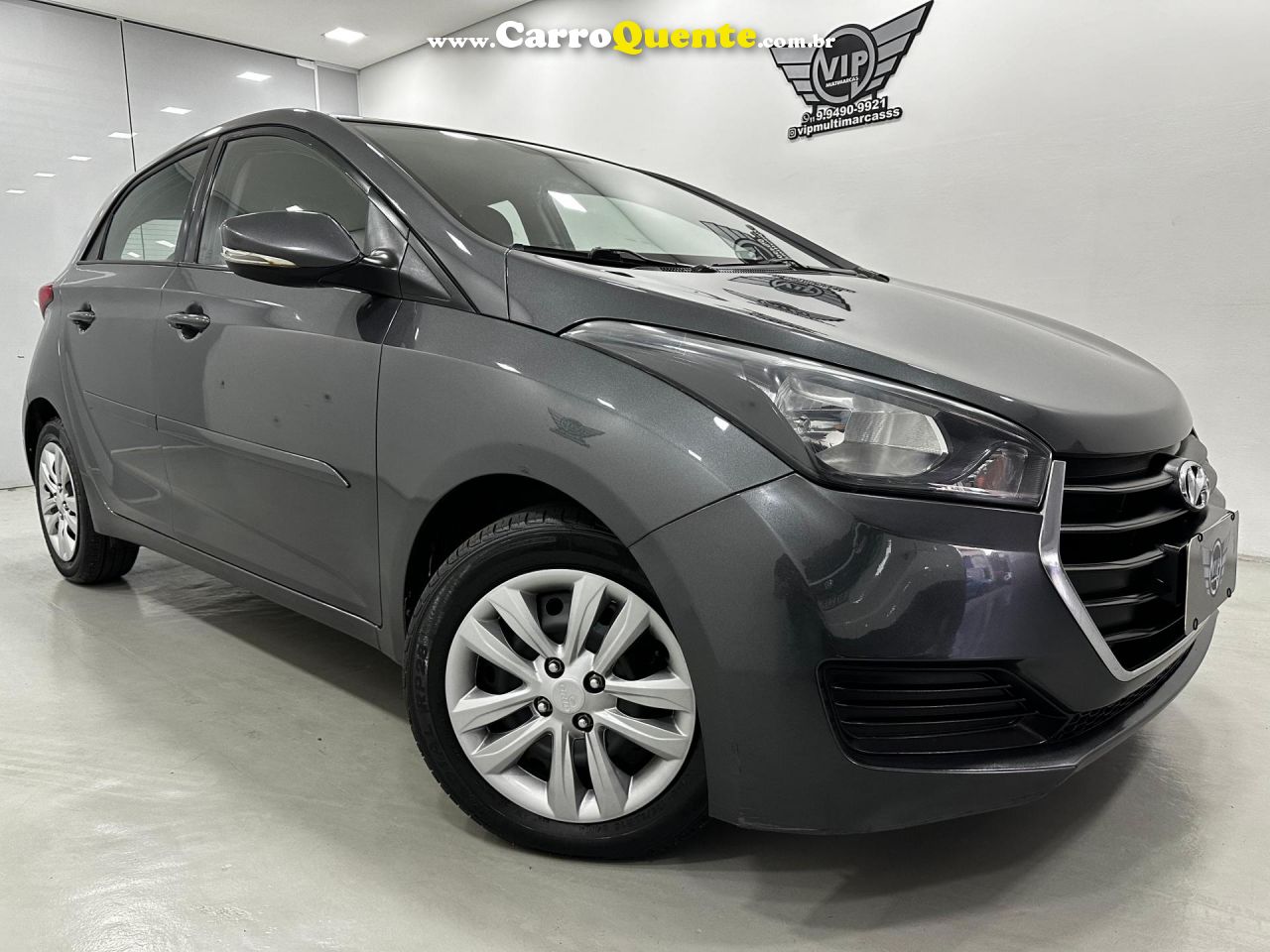 HYUNDAI   HB20 COMFORT PLUS 1.0 TB FLEX 12V MEC.   CINZA 2017 1.0 FLEX - Loja