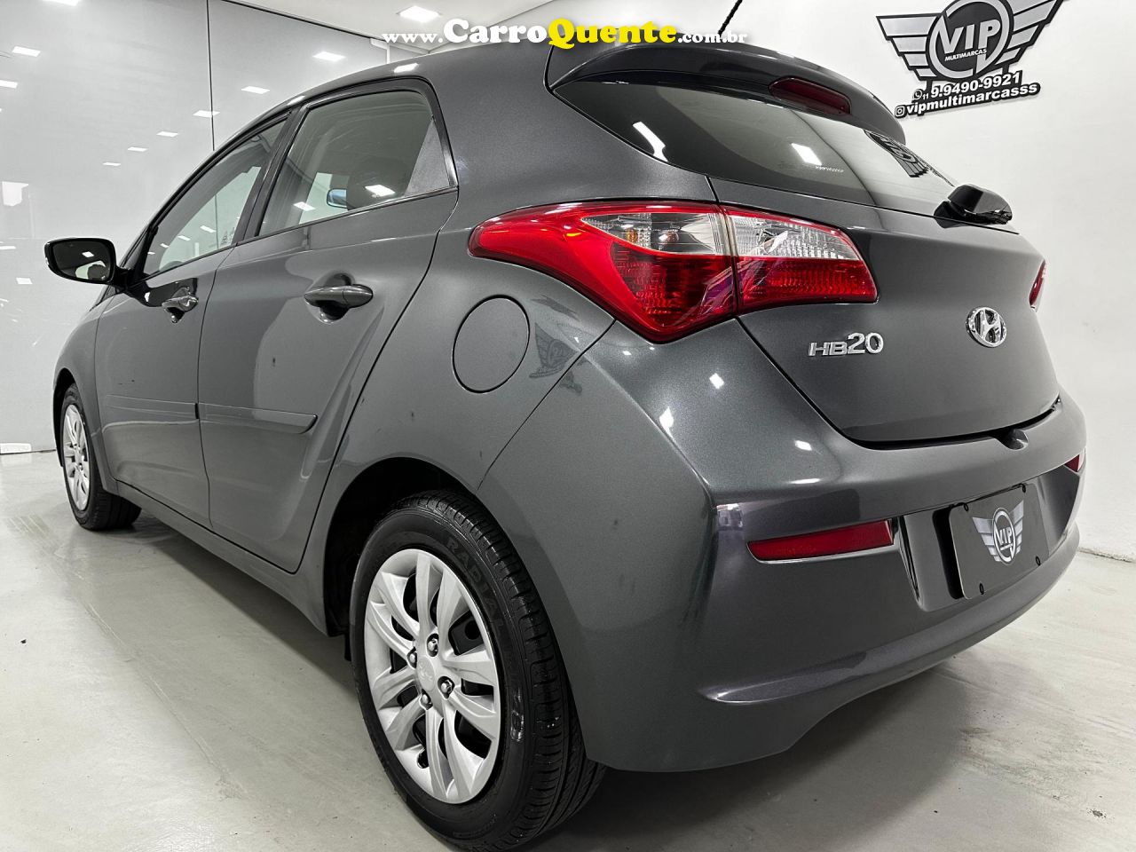 HYUNDAI   HB20 COMFORT PLUS 1.0 TB FLEX 12V MEC.   CINZA 2017 1.0 FLEX - Loja