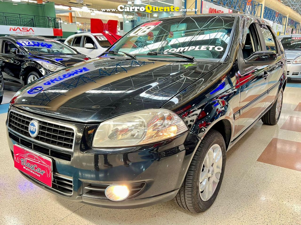 FIAT   PALIO ELX 1.4 FIRE30 ANOS F. FLEX 8V 4P   PRETO 2008 1.4 FLEX - Loja