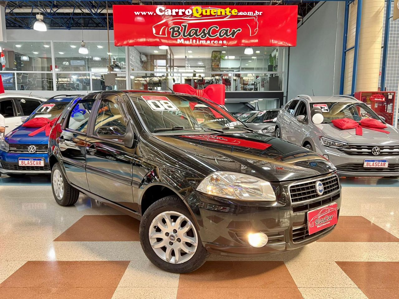 FIAT   PALIO ELX 1.4 FIRE30 ANOS F. FLEX 8V 4P   PRETO 2008 1.4 FLEX - Loja