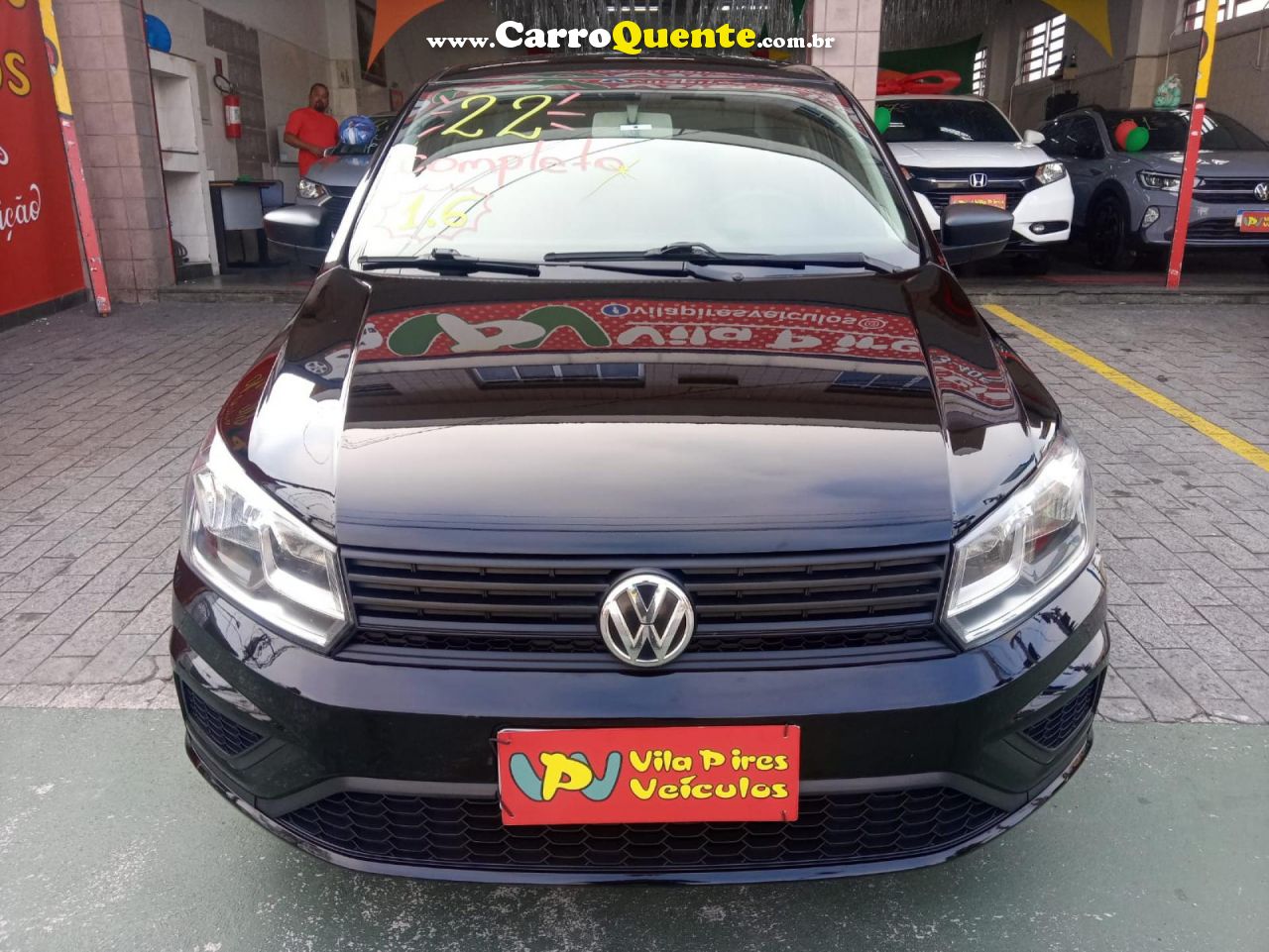 VOLKSWAGEN   VOYAGE 1.6 MSI FLEX 8V 4P   PRETO 2022 1.6 FLEX - Loja