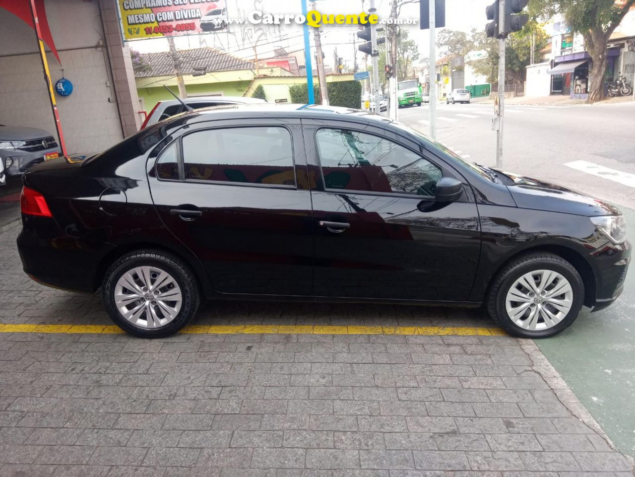 VOLKSWAGEN   VOYAGE 1.6 MSI FLEX 8V 4P   PRETO 2022 1.6 FLEX - Loja