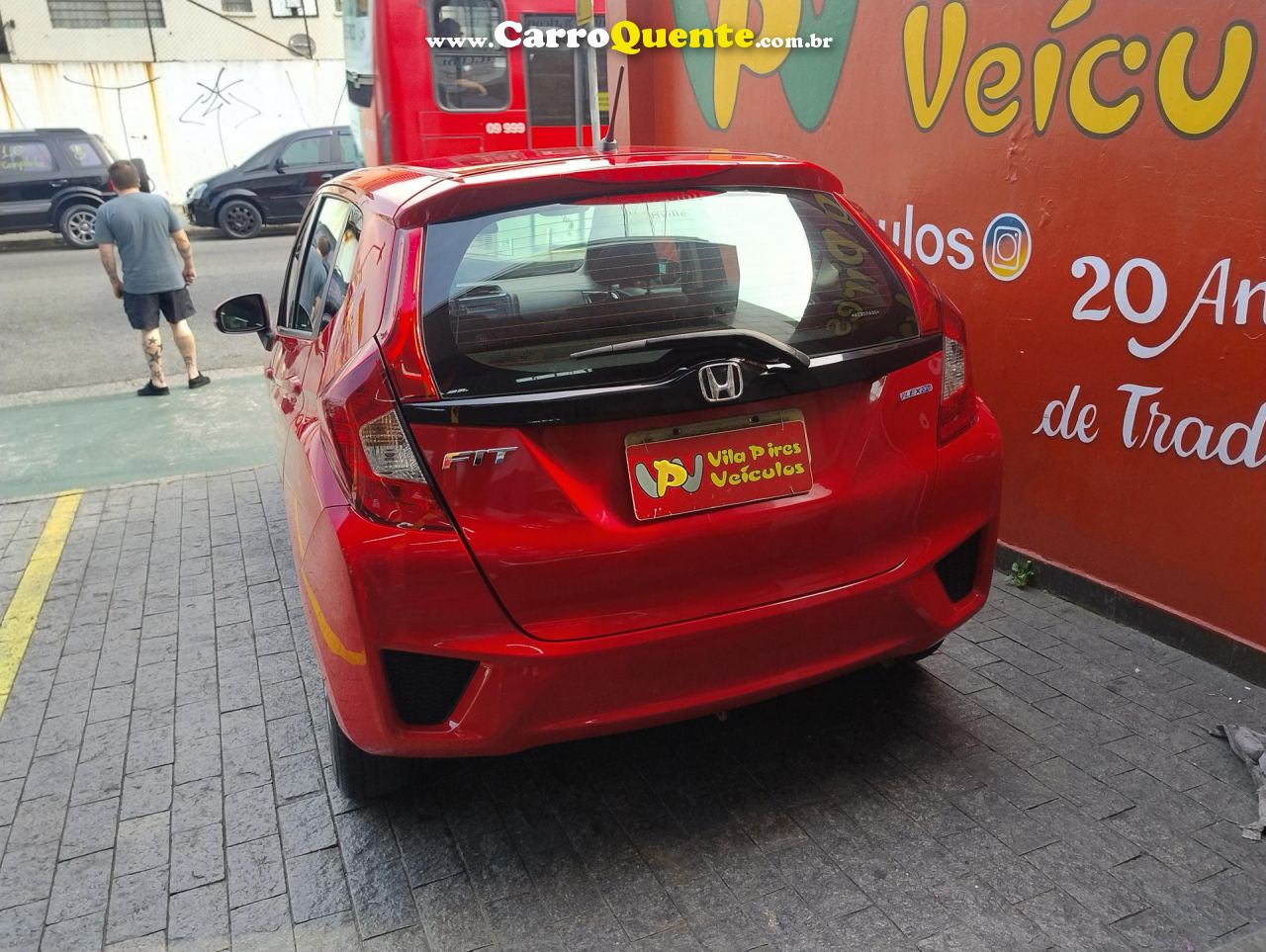 HONDA   FIT LX 1.5 FLEXONE 16V 5P MEC.   VERMELHO 2016 1.5 FLEX - Loja