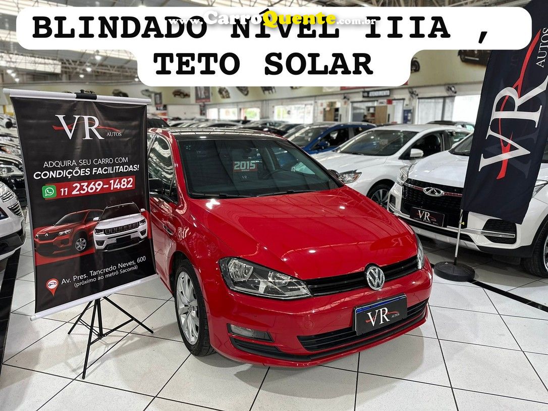 VOLKSWAGEN GOLF 1.4 TSI COMFORTLINE 16V  KM 77.000 BLINDADO - Loja