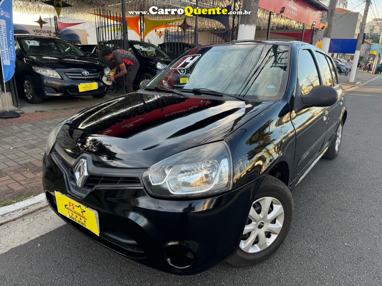 RENAULT   CLIO RNALIZÉEXPR.1.0 HI-POWER 16V 5P   PRETO 2014 1.0 FLEX - Loja