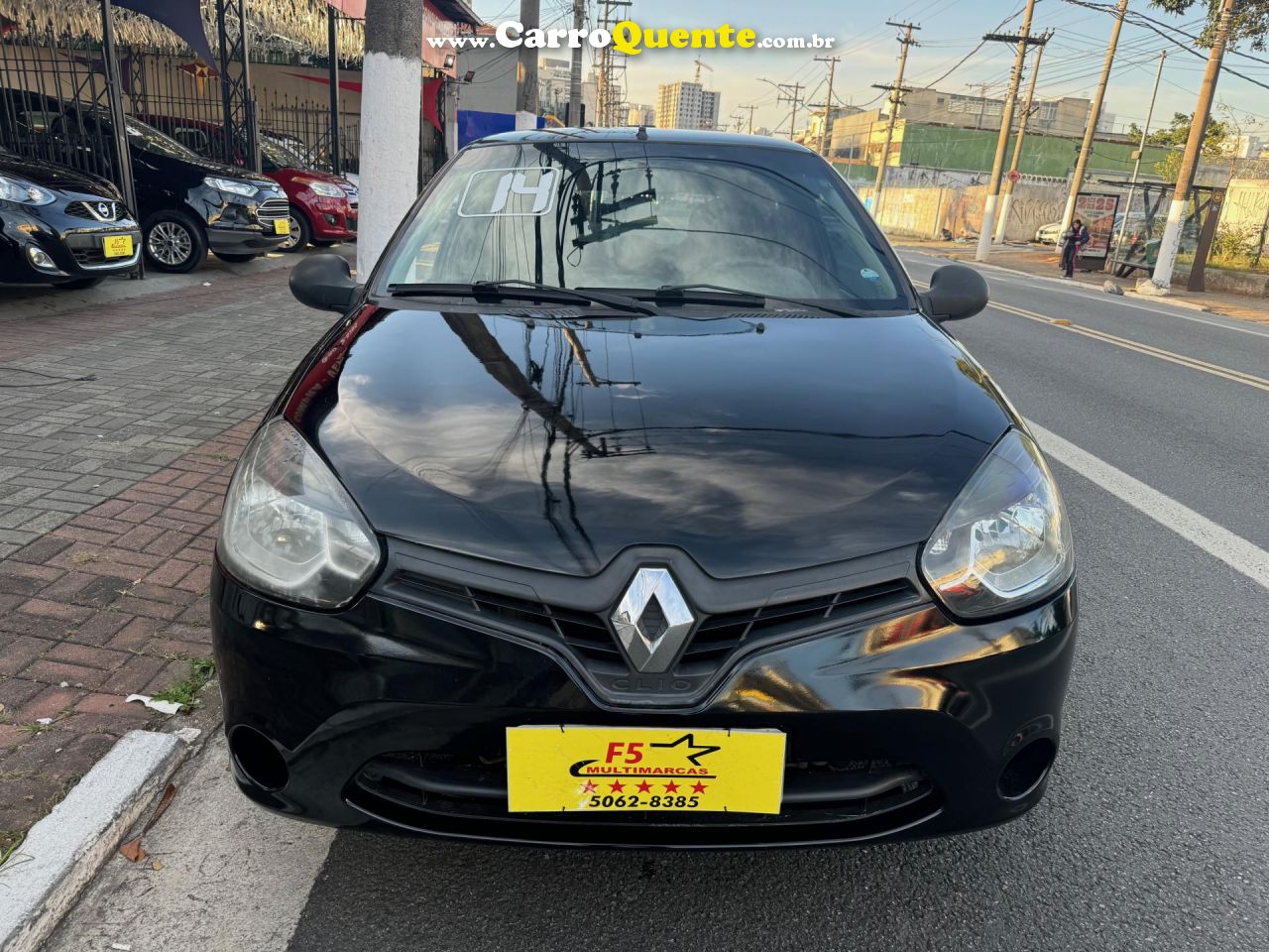 RENAULT   CLIO RNALIZÉEXPR.1.0 HI-POWER 16V 5P   PRETO 2014 1.0 FLEX - Loja