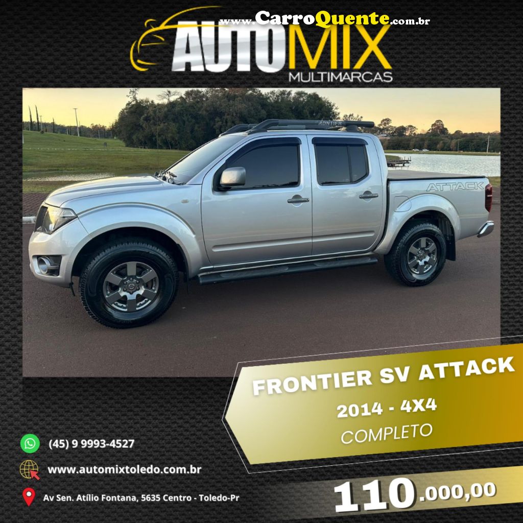 NISSAN   FRONTIER SV ATTACK CD 4X2 2.5 TB DIESEL   PRATA 2014 2.5 DIESEL - Loja