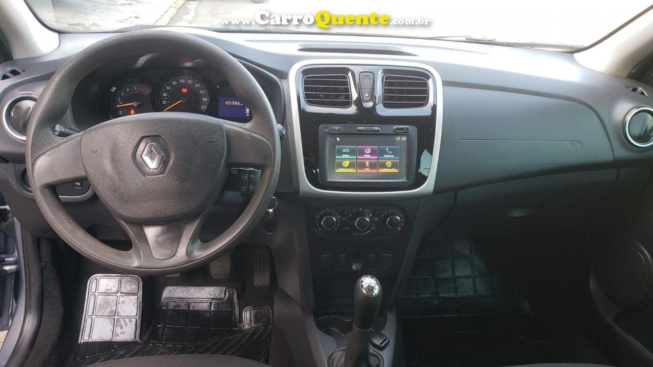 RENAULT   SANDERO EXPRESSION HI-POWER 1.6 8V 5P   CINZA 2017 1.6 FLEX - Loja