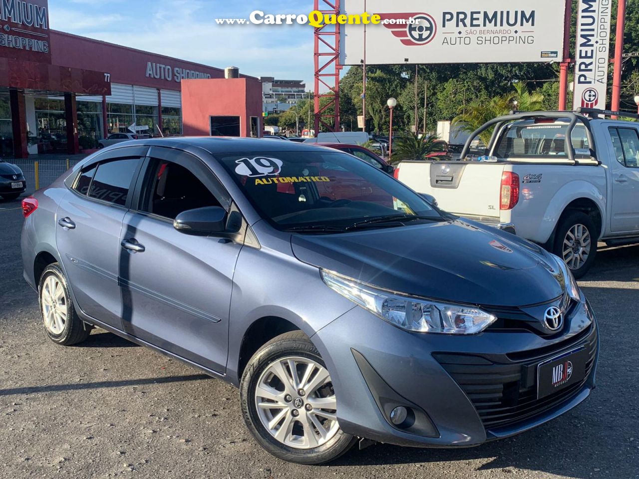 TOYOTA   YARIS XL SEDAN 1.5 FLEX 16V 4P AUT.   AZUL 2019 1.5 FLEX - Loja