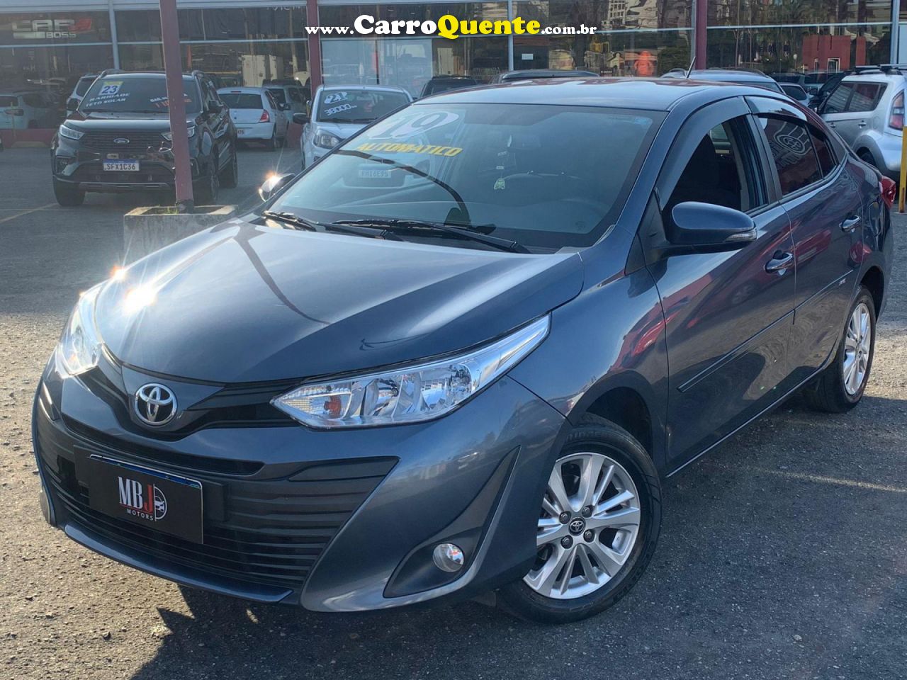 TOYOTA   YARIS XL SEDAN 1.5 FLEX 16V 4P AUT.   AZUL 2019 1.5 FLEX - Loja