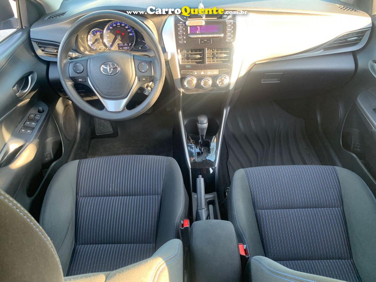 TOYOTA   YARIS XL SEDAN 1.5 FLEX 16V 4P AUT.   AZUL 2019 1.5 FLEX - Loja