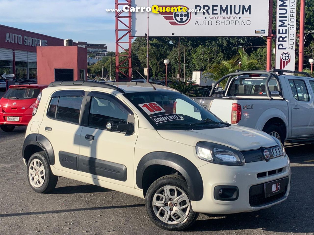 FIAT   UNO WAY 1.0 EVO FIRE FLEX 8V 5P   BRANCO 2016 1.0 FLEX - Loja