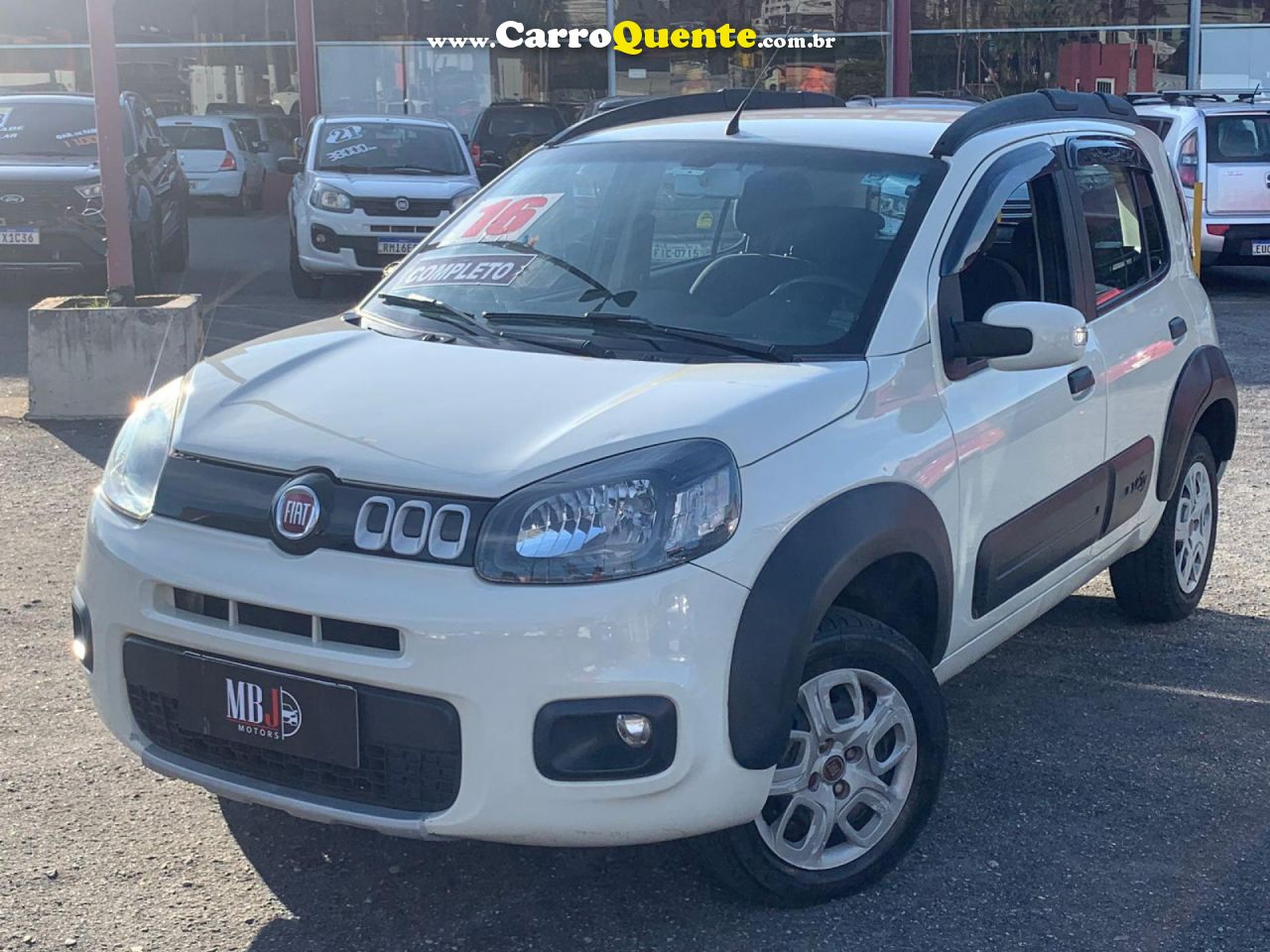 FIAT   UNO WAY 1.0 EVO FIRE FLEX 8V 5P   BRANCO 2016 1.0 FLEX - Loja