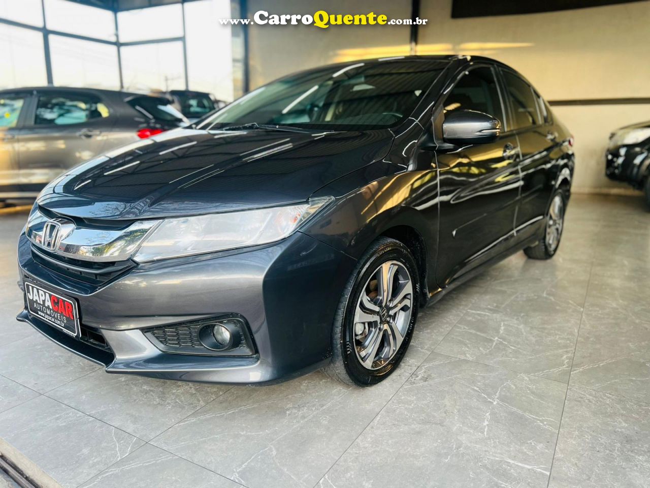 HONDA   CITY SEDAN EX 1.5 FLEX 16V 4P AUT.   CINZA 2017 1.5 FLEX - Loja