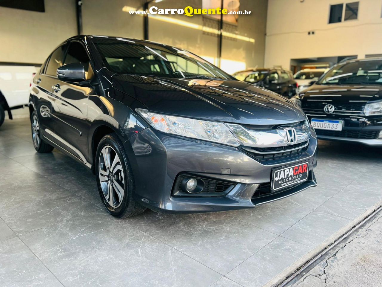 HONDA   CITY SEDAN EX 1.5 FLEX 16V 4P AUT.   CINZA 2017 1.5 FLEX - Loja