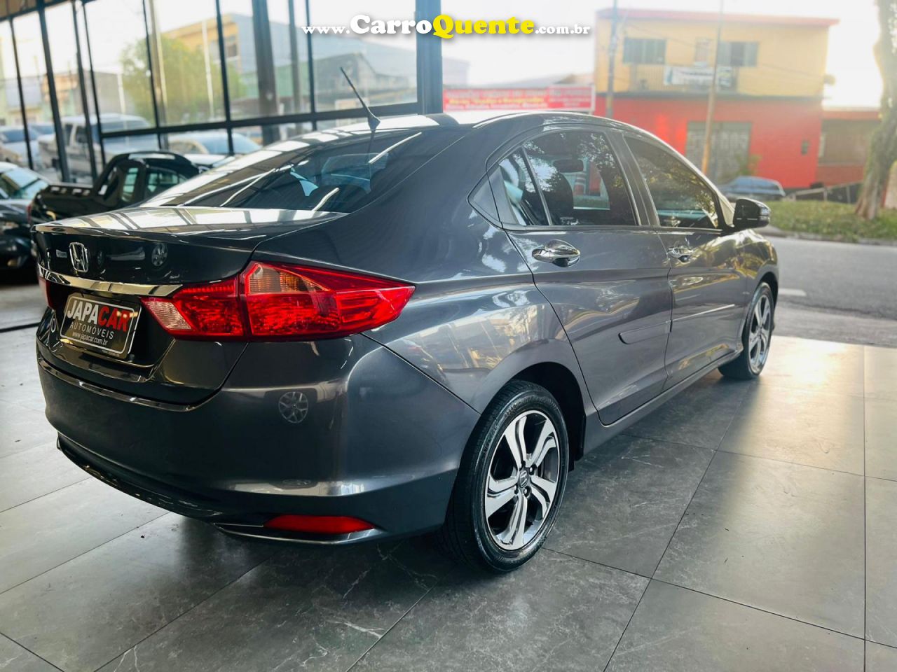 HONDA   CITY SEDAN EX 1.5 FLEX 16V 4P AUT.   CINZA 2017 1.5 FLEX - Loja