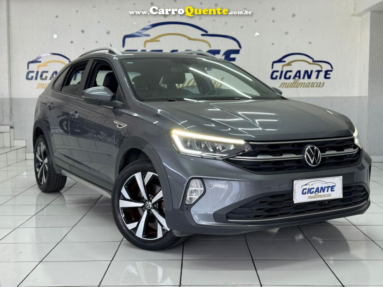 VOLKSWAGEN   NIVUS HIGHLINE 1.0 200 TSI FLEX AUT.   CINZA 2022 1.0 FLEX - Loja