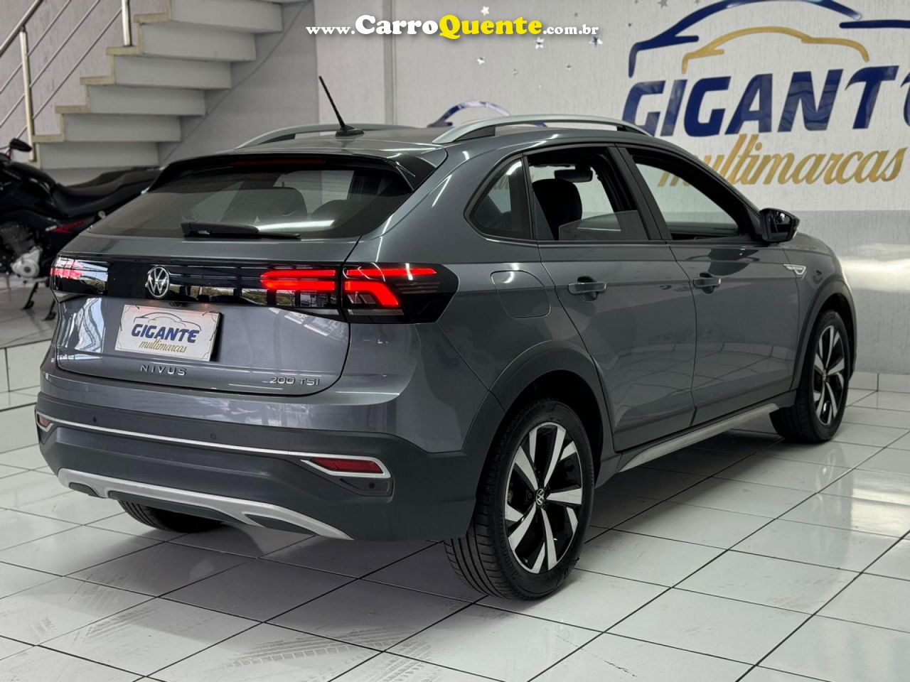 VOLKSWAGEN   NIVUS HIGHLINE 1.0 200 TSI FLEX AUT.   CINZA 2022 1.0 FLEX - Loja