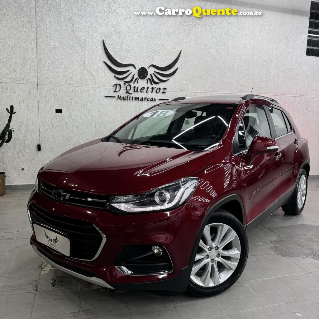 CHEVROLET   TRACKER PREMIER 1.4 TURBO 16V FLEX AUT   VERMELHO 2018 1.4 FLEX - Loja