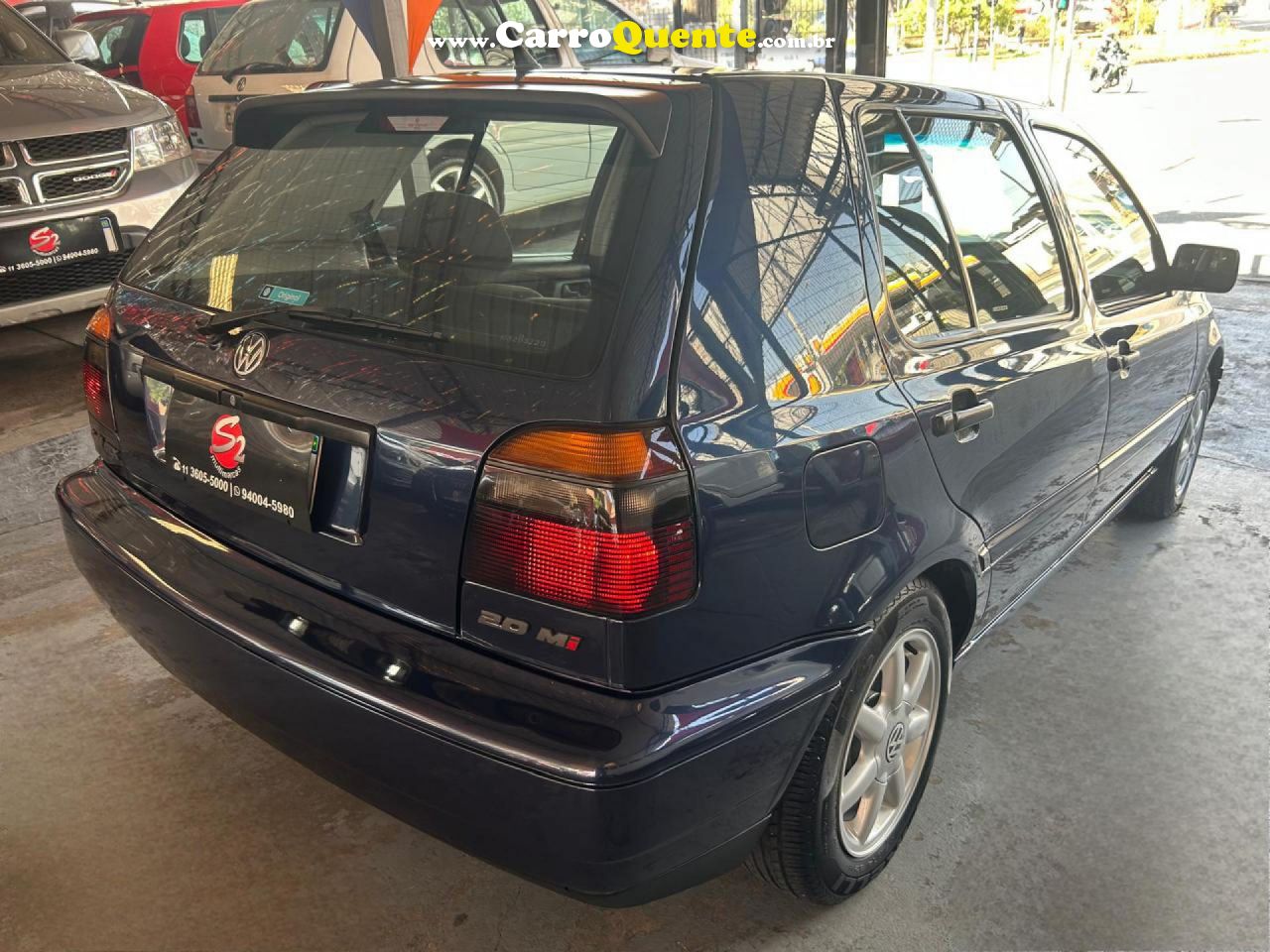 VOLKSWAGEN   GOLF GLX 2.0 4P   AZUL 1998 2.0 GASOLINA - Loja