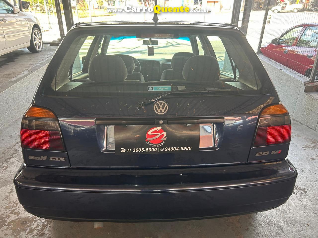 VOLKSWAGEN   GOLF GLX 2.0 4P   AZUL 1998 2.0 GASOLINA - Loja