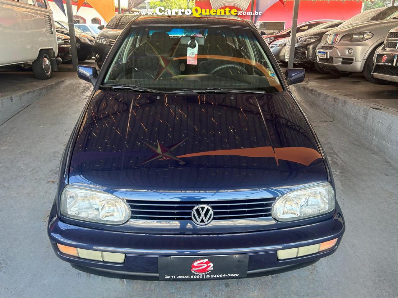 VOLKSWAGEN   GOLF GLX 2.0 4P   AZUL 1998 2.0 GASOLINA - Loja