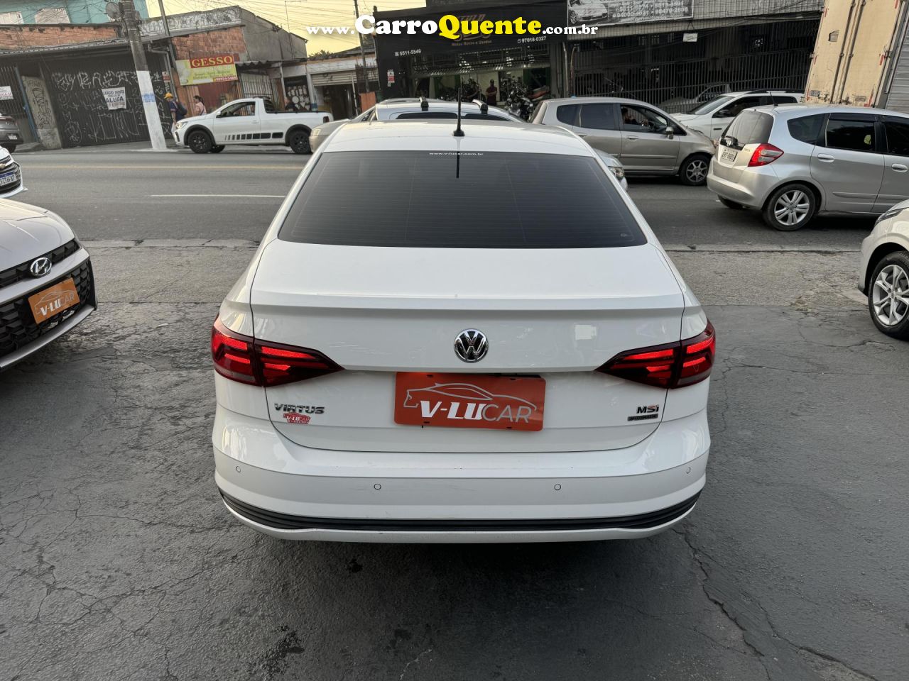 VOLKSWAGEN   VIRTUS SENSE 1.6 FLEX 16V 5P AUT.    BRANCO 2020 1.6 FLEX - Loja