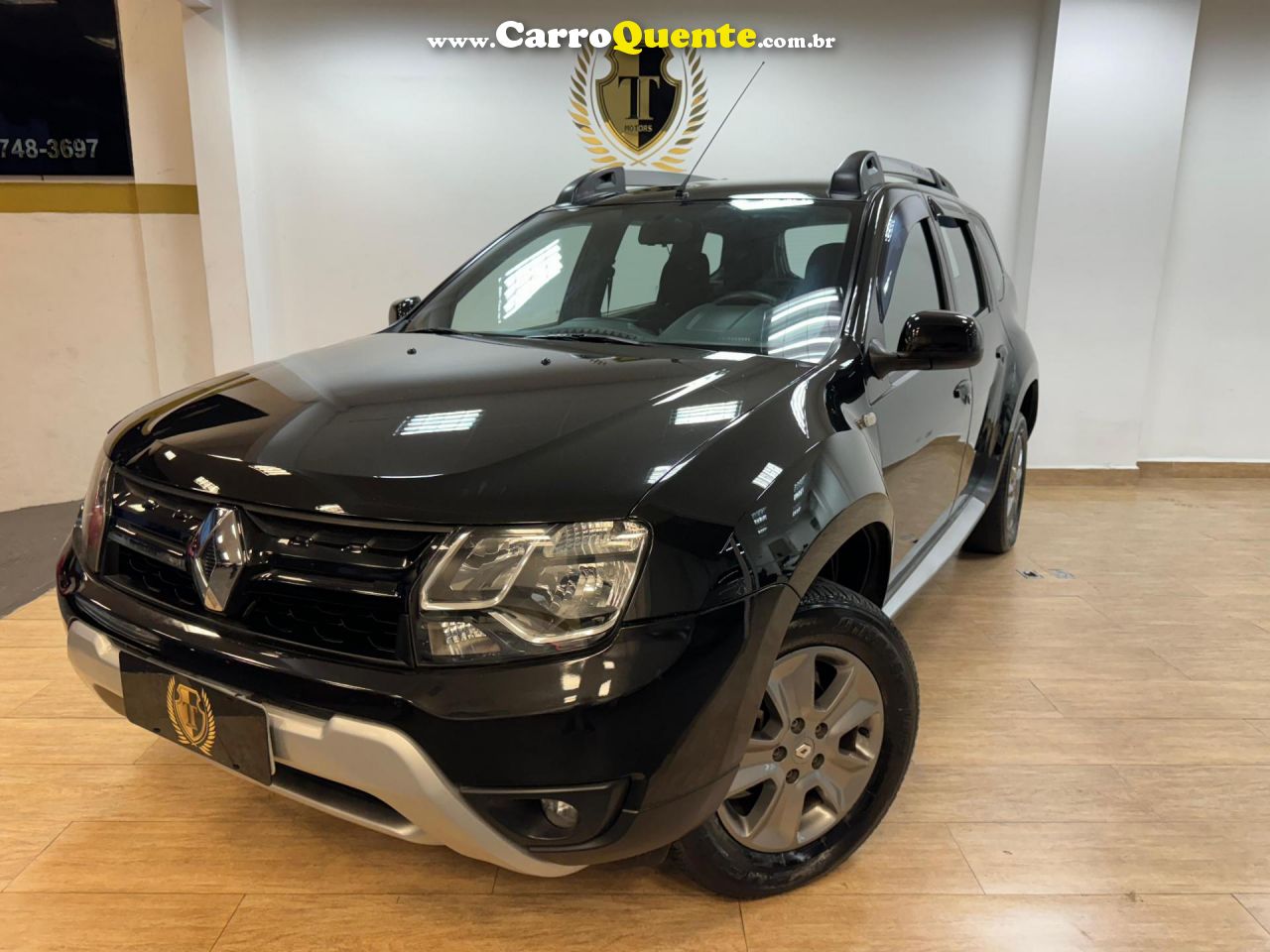 RENAULT   DUSTER DYNAMIQUE 1.6 FLEX 16V MEC.   PRETO 2018 1.6 FLEX - Loja