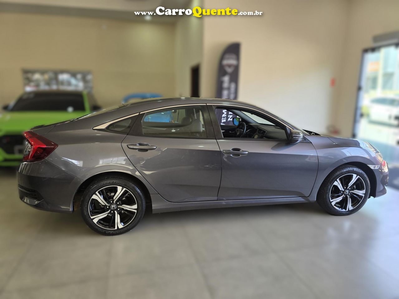 HONDA   CIVIC SEDAN EX 2.0 FLEX 16V AUT.4P   CINZA 2017 2.0 FLEX - Loja