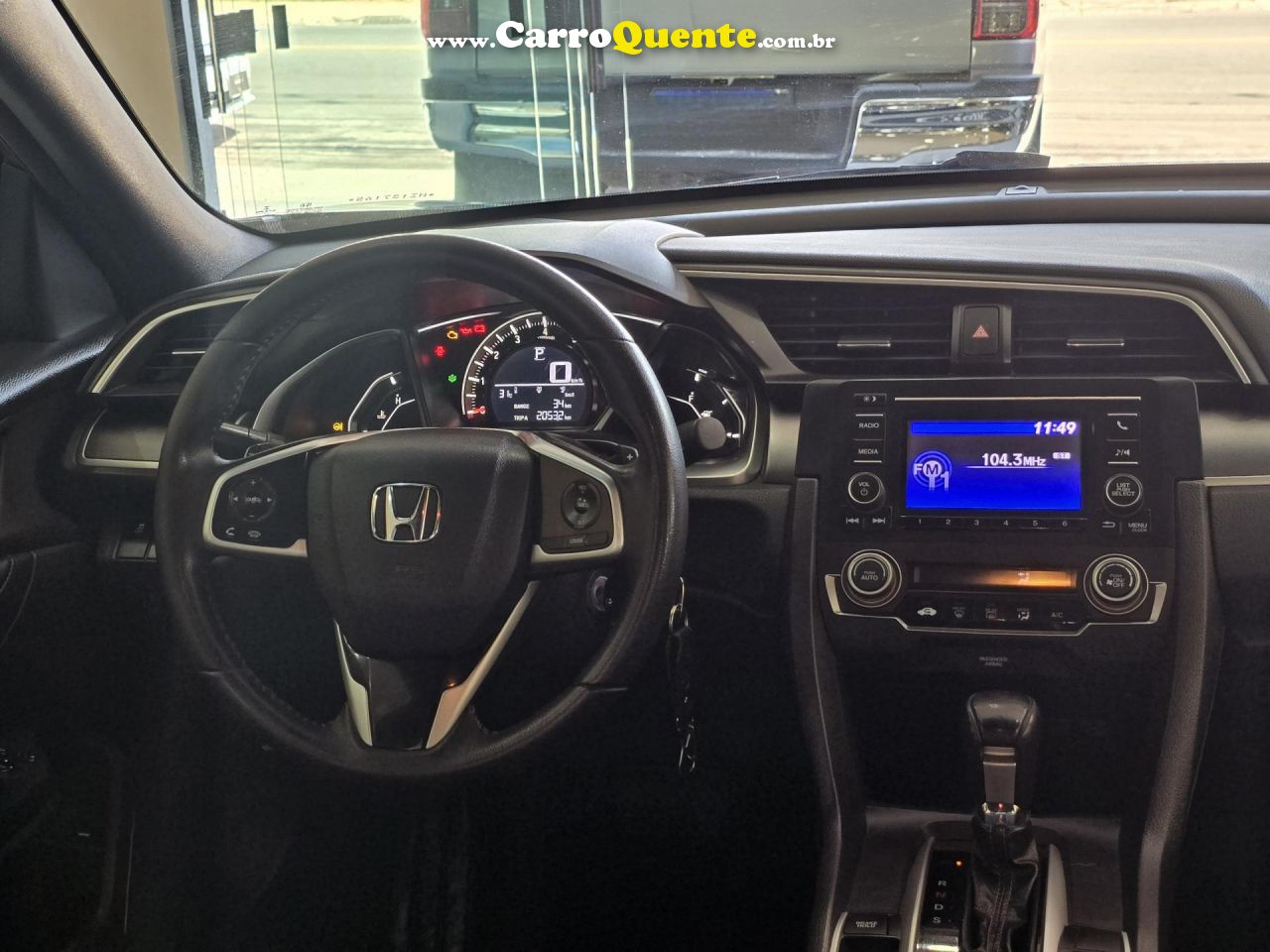 HONDA   CIVIC SEDAN EX 2.0 FLEX 16V AUT.4P   CINZA 2017 2.0 FLEX - Loja