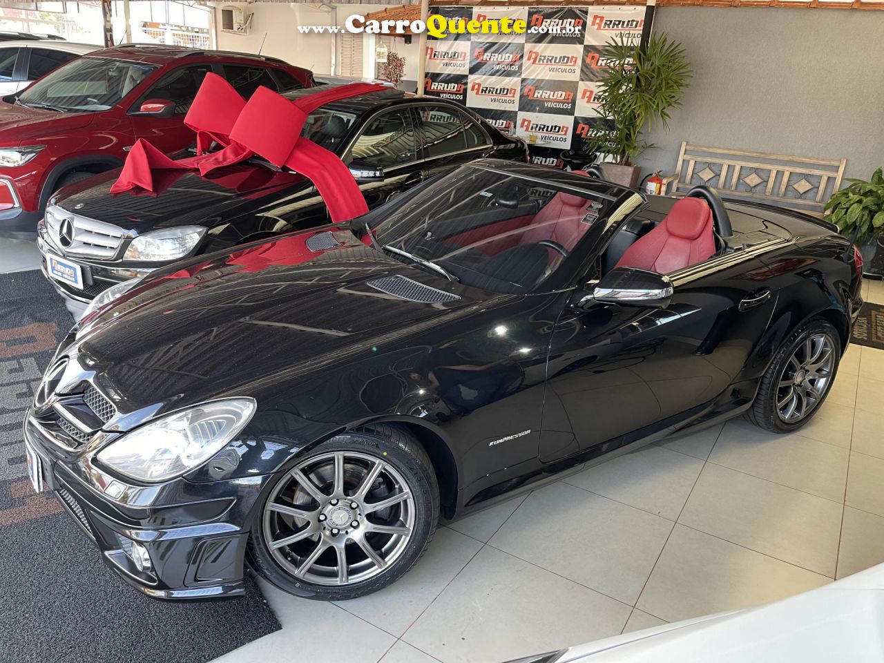 MERCEDES-BENZ   SLK-200 KOMPRESSOR 16V 200 CGI 16V   PRETO 2011 1.8 GASOLINA - Loja