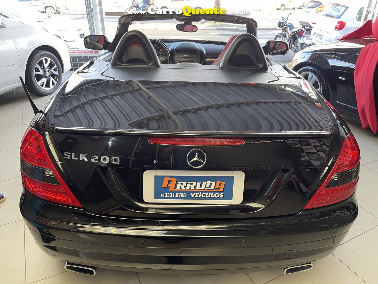 MERCEDES-BENZ   SLK-200 KOMPRESSOR 16V 200 CGI 16V   PRETO 2011 1.8 GASOLINA - Loja