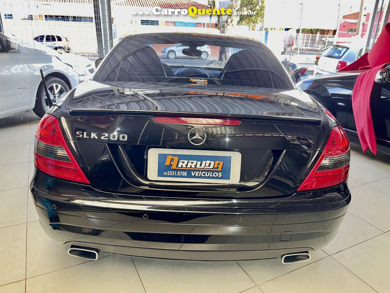 MERCEDES-BENZ   SLK-200 KOMPRESSOR 16V 200 CGI 16V   PRETO 2011 1.8 GASOLINA - Loja