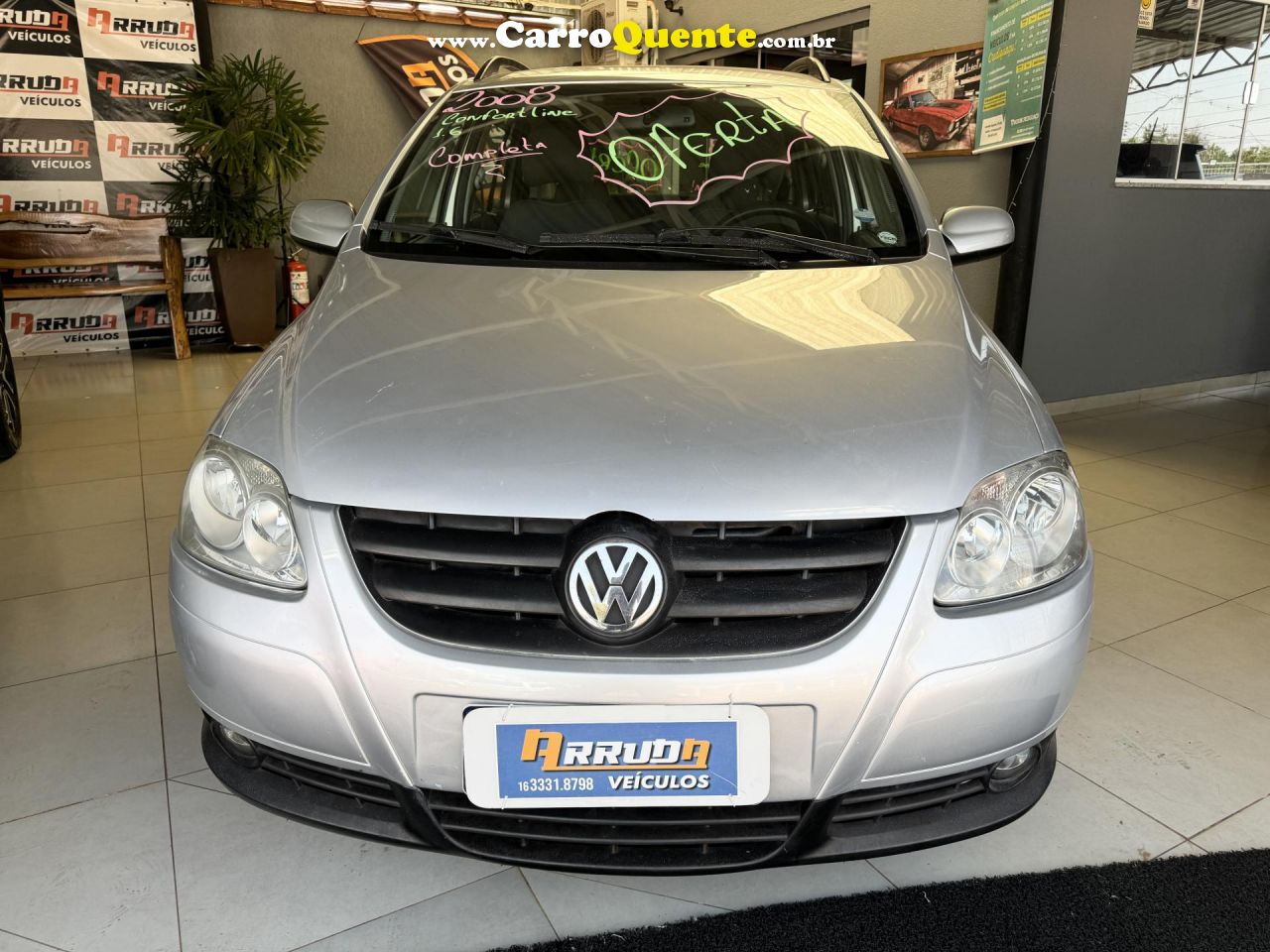 VOLKSWAGEN   SPACEFOX COMFORTLINE 1.6 MI T.FLEX 8V 5P   PRATA 2008 1.6 FLEX - Loja