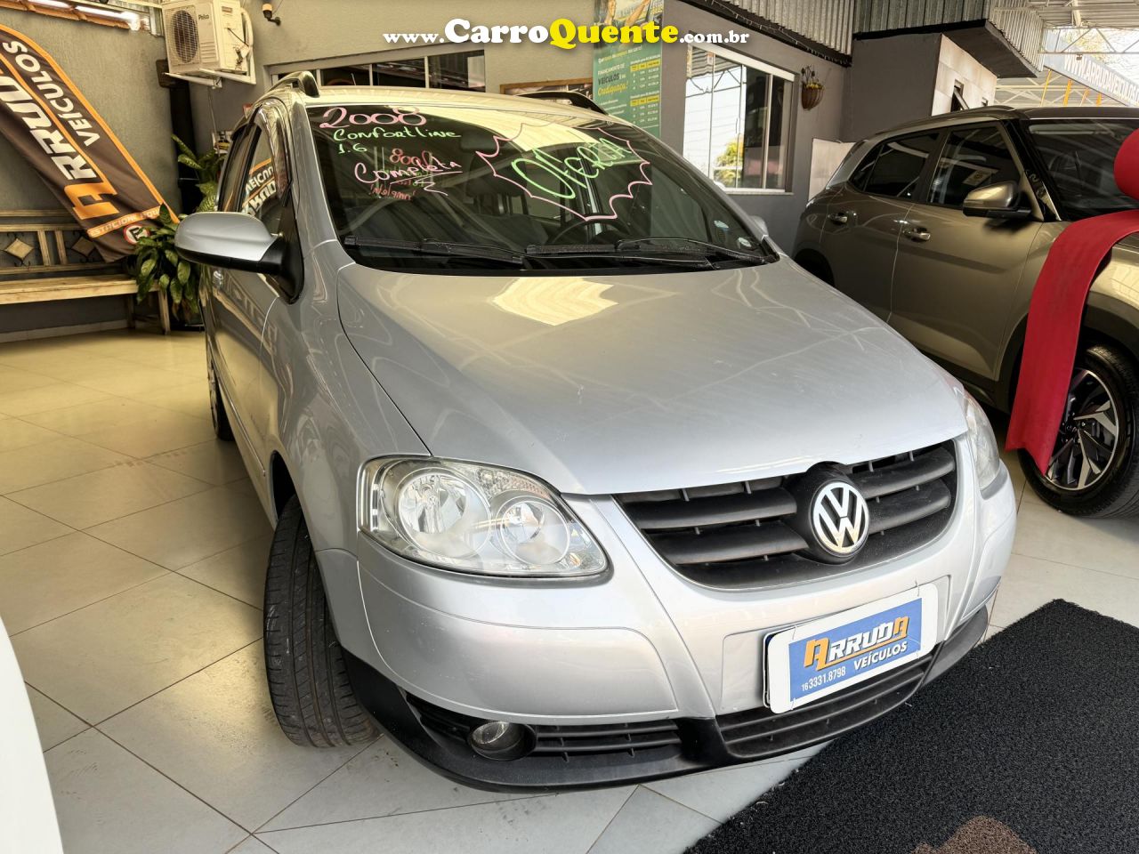 VOLKSWAGEN   SPACEFOX COMFORTLINE 1.6 MI T.FLEX 8V 5P   PRATA 2008 1.6 FLEX - Loja