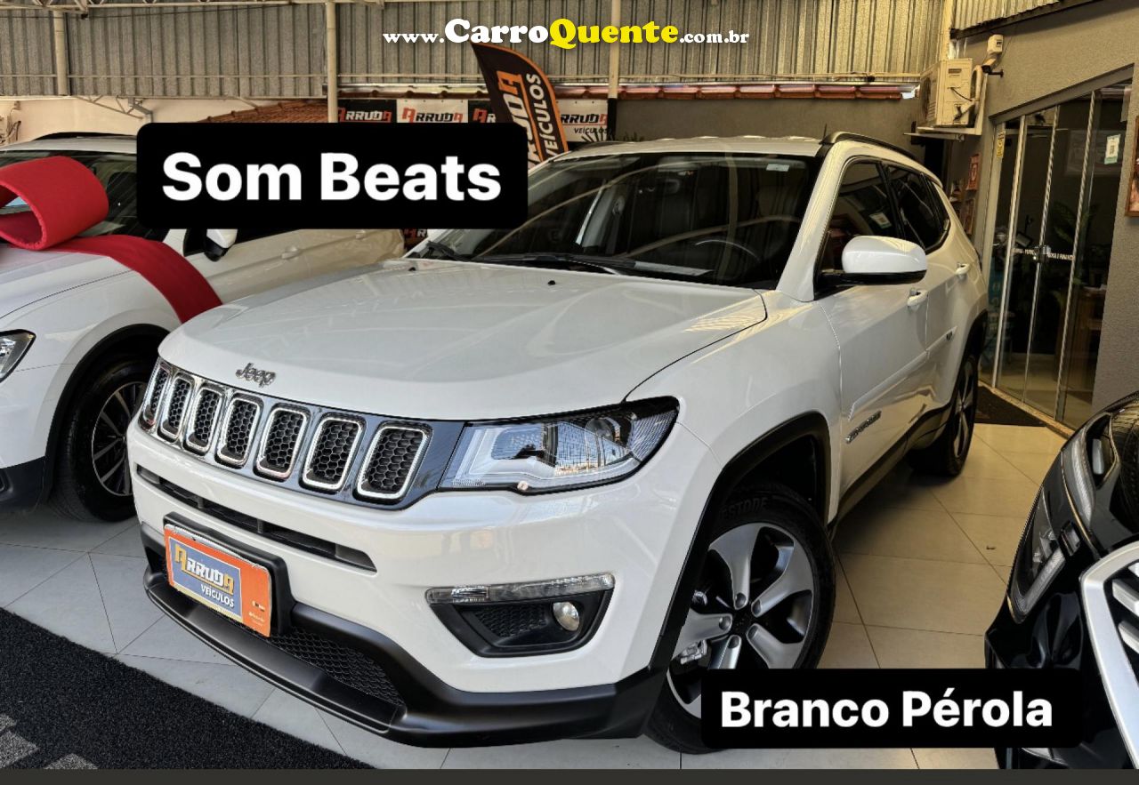 JEEP   COMPASS LONGITUDE 2.0 4X2 FLEX 16V AUT.   BRANCO 2018 2.0 FLEX - Loja