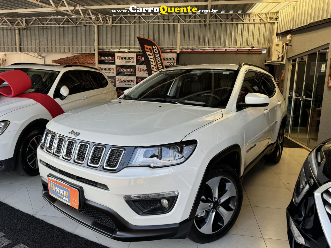 JEEP   COMPASS LONGITUDE 2.0 4X2 FLEX 16V AUT.   BRANCO 2018 2.0 FLEX - Loja