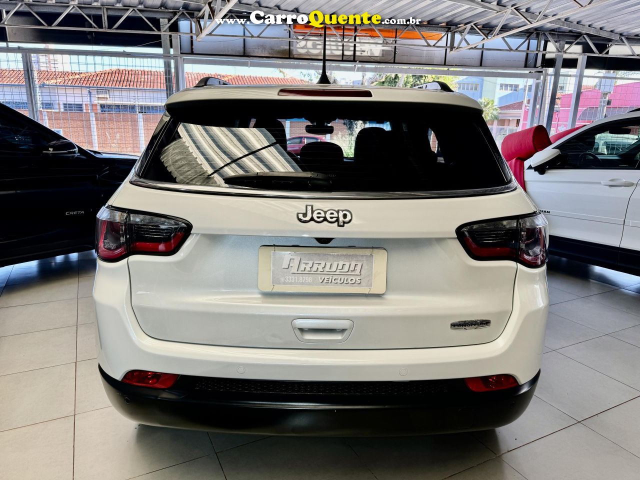 JEEP   COMPASS LONGITUDE 2.0 4X2 FLEX 16V AUT.   BRANCO 2018 2.0 FLEX - Loja