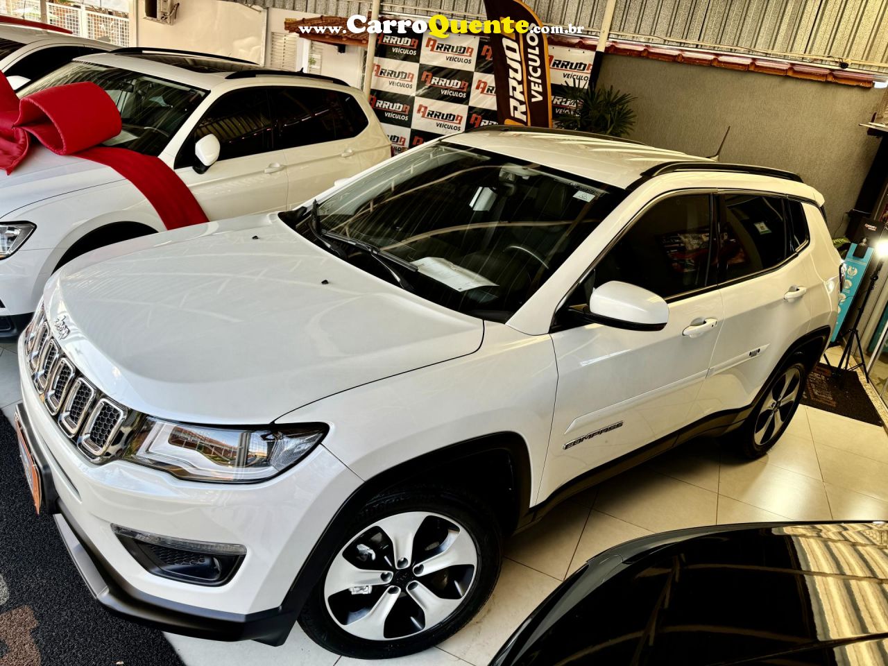 JEEP   COMPASS LONGITUDE 2.0 4X2 FLEX 16V AUT.   BRANCO 2018 2.0 FLEX - Loja