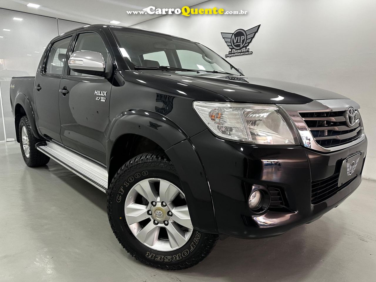 TOYOTA   HILUX CD SRV 4X4 2.7 FLEX 16V AUT.   PRETO 2015 2.7 FLEX - Loja