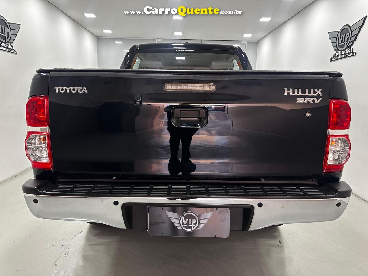 TOYOTA   HILUX CD SRV 4X4 2.7 FLEX 16V AUT.   PRETO 2015 2.7 FLEX - Loja