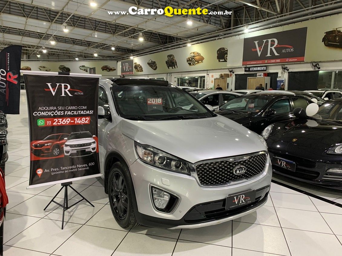 KIA SORENTO 3.3 V6 EX 7L KM 70.000 BLINDADO .COM TETO - Loja