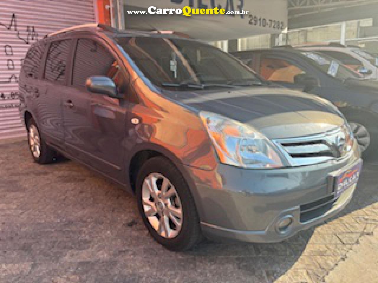 NISSAN   LIVINA GRAND SL 1.8 16V FLEX FUEL AUT.   CINZA 2014 1.8 FLEX - Loja