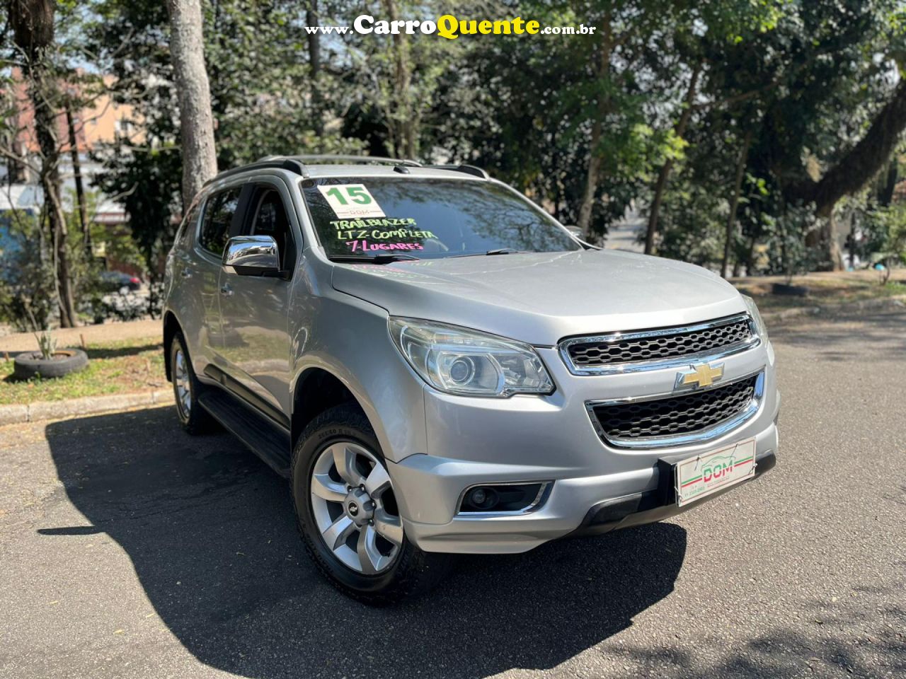 CHEVROLET   TRAILBLAZER LTZ 3.6 V6  AUT.   PRATA 2015 3.6 GASOLINA - Loja