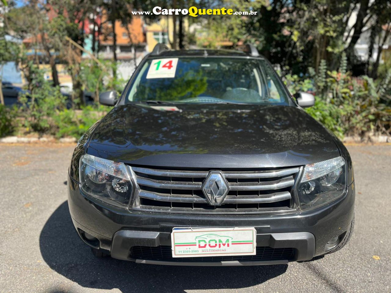 RENAULT   DUSTER TECHROAD 2.0 HI-FLEX 16V AUT.   PRETO 2014 2.0 GASOLINA - Loja