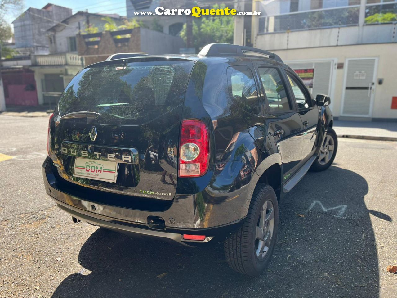 RENAULT   DUSTER TECHROAD 2.0 HI-FLEX 16V AUT.   PRETO 2014 2.0 GASOLINA - Loja