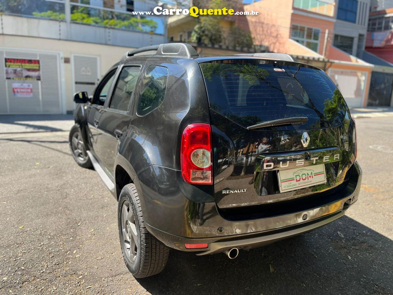 RENAULT   DUSTER TECHROAD 2.0 HI-FLEX 16V AUT.   PRETO 2014 2.0 GASOLINA - Loja