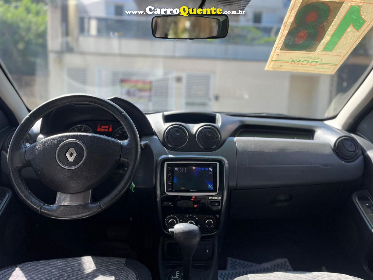 RENAULT   DUSTER TECHROAD 2.0 HI-FLEX 16V AUT.   PRETO 2014 2.0 GASOLINA - Loja