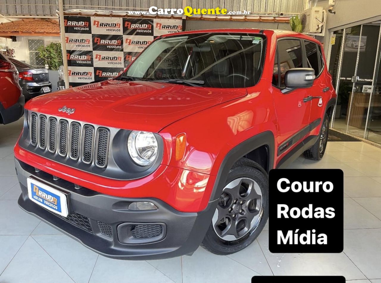 JEEP   RENEGADE1.8 4X2 FLEX 16V AUT.   VERMELHO 2018 1.8 FLEX - Loja