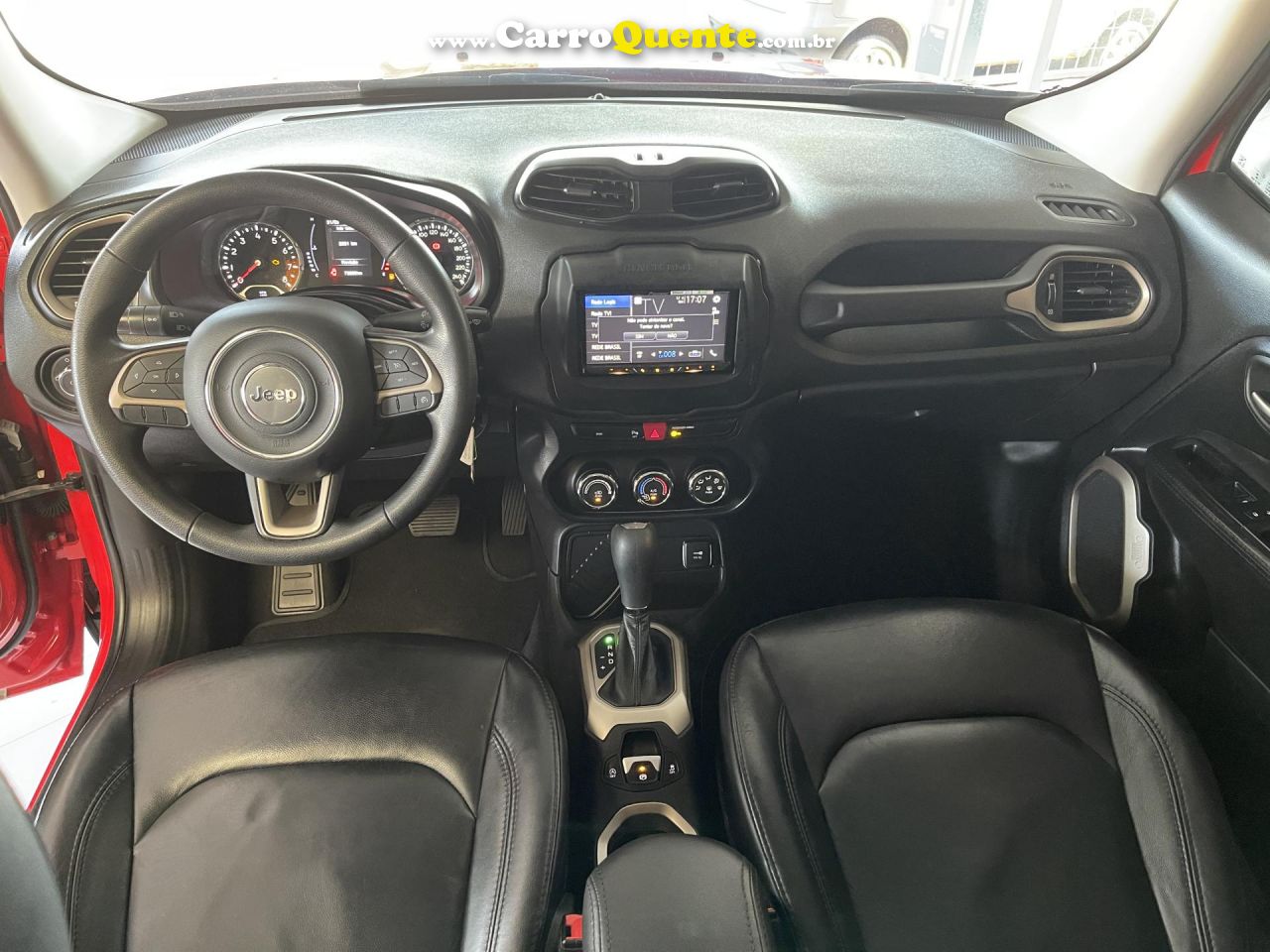 JEEP   RENEGADE1.8 4X2 FLEX 16V AUT.   VERMELHO 2018 1.8 FLEX - Loja